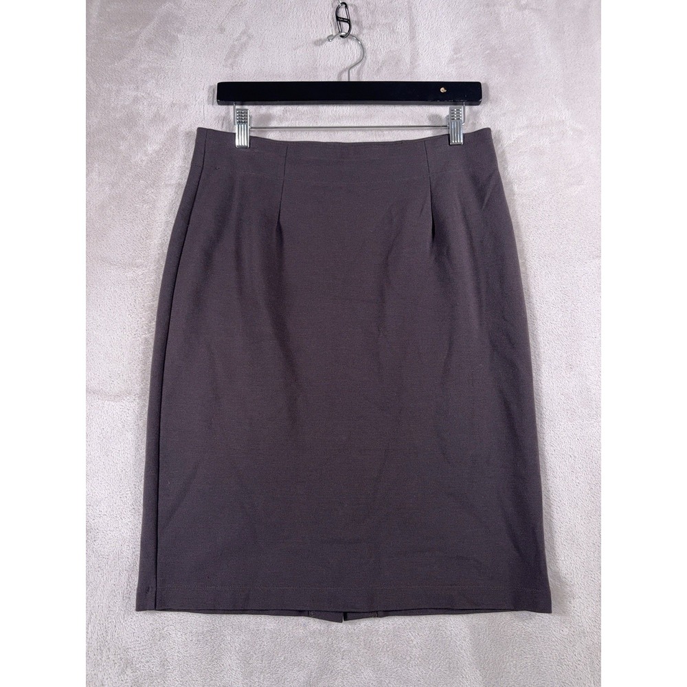 Eileen Fisher Pencil Skirt Womens Small Brown Knee Length Career Office